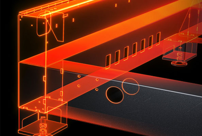 عالية القوة نقر وتينون ملحومة السرير الجسم