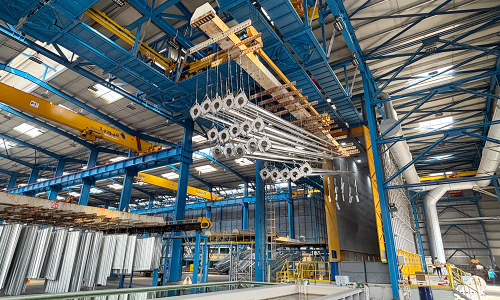 120 ، 000 طن نقل السكك الحديدية التلقائي بالكامل خط الجلفنة العامة للشركة السعودية حس